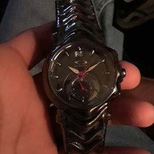 Oakley gun metal judge watch for men